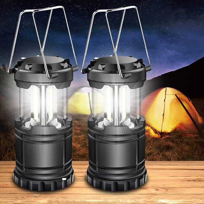 ILEEDear Pack de 2 Linternas LED de Camping — 350 lúmenes